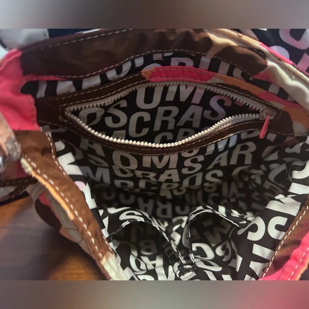 Marc by Marc Jacobs Ukita peach brown camo adjustable Crossbody shoulder bag - Picture 12 of 13